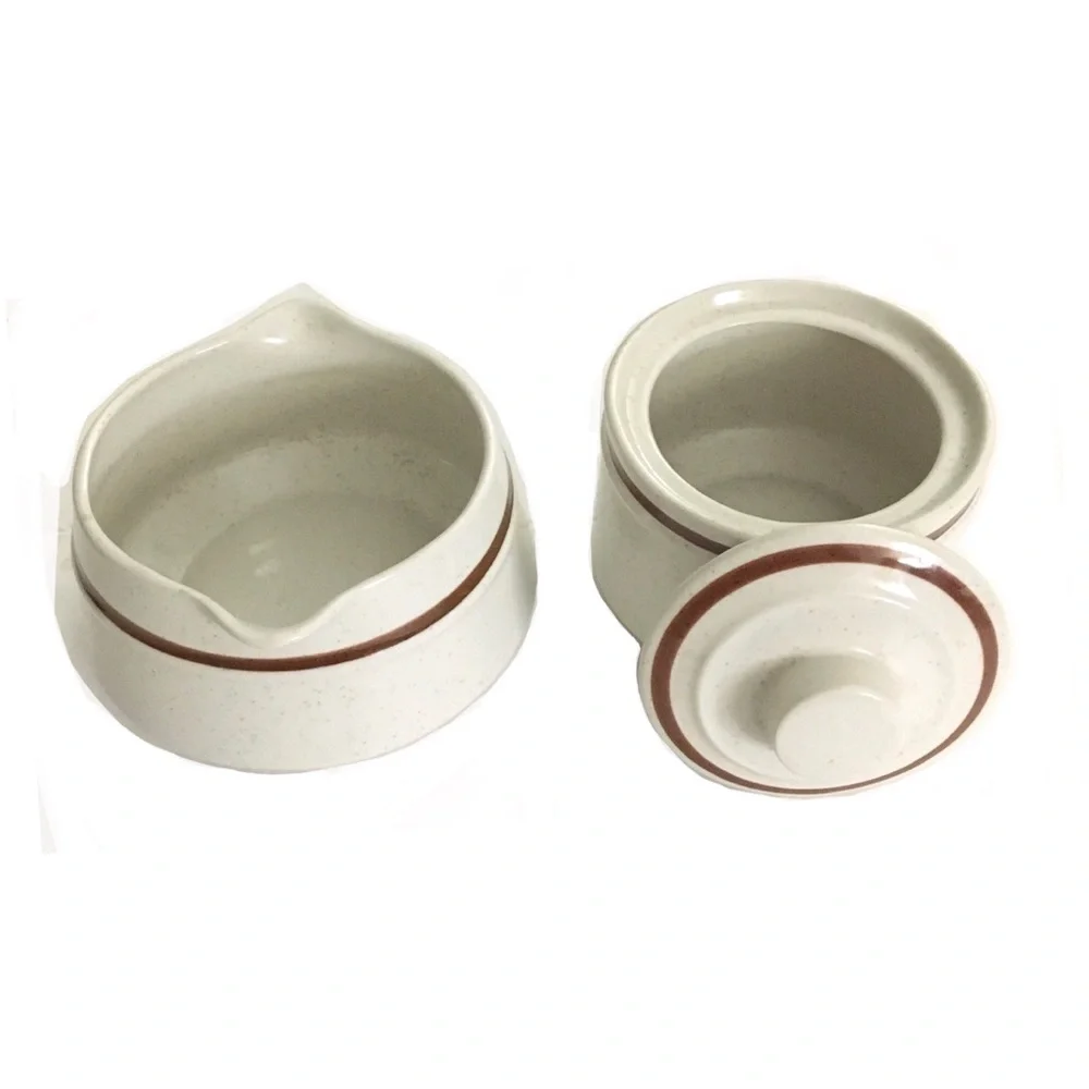 VTG Cream & Sugar Stoneware Set-Autumn Collection